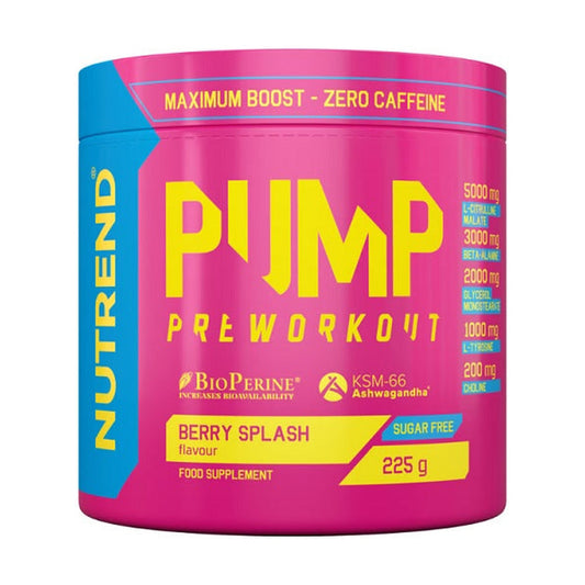 Nutrend Pump Pre-Workout, Berry Splash - 225g