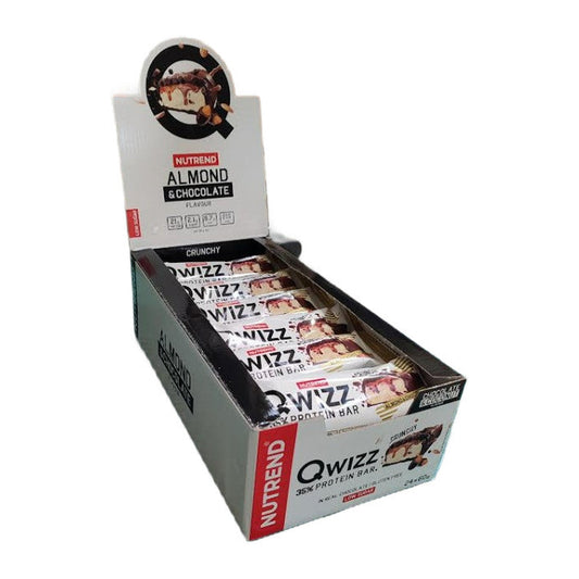 Nutrend Qwizz 35% Protein Bar, Almond & Chocolate - 24 x 60g