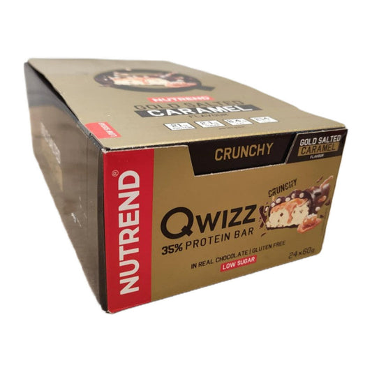 Nutrend Qwizz 35% Protein Bar, Gold Salted Caramel - 24 x 60g