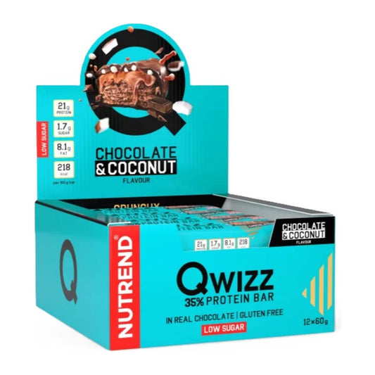 Nutrend Qwizz 35% Protein Bar, Chocolate & Coconut - 12 x 60g