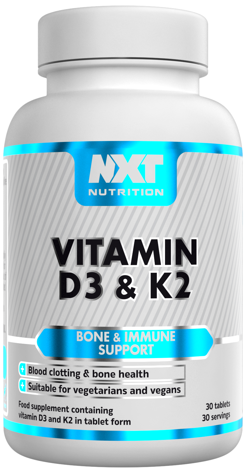 NXT Nutrition Vitamin D3 & K2 30 Tabs
