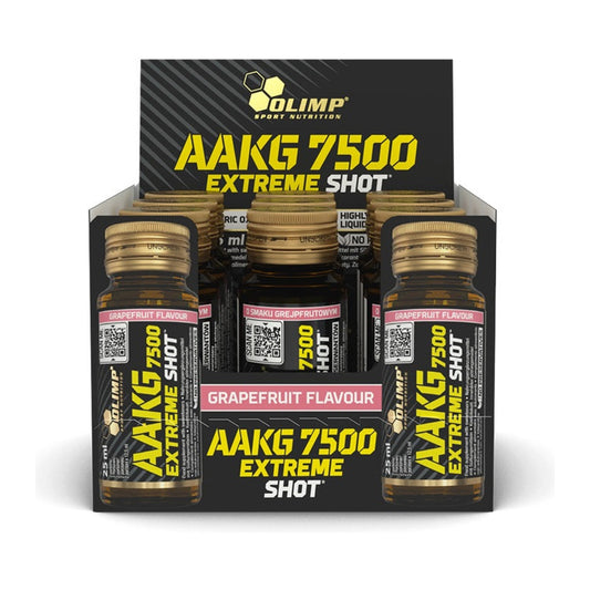 Olimp Nutrition AAKG 7500 Extreme Shot, Grapefruit - 9 x 25 ml.