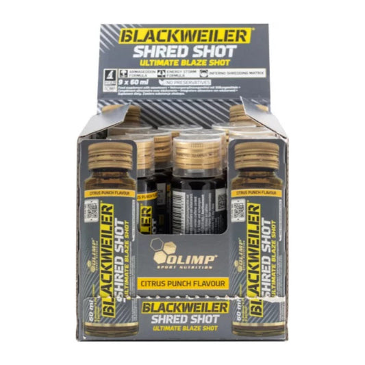 Olimp Nutrition Blackweiler Shred Shot, Citrus Punch - 9 x 60 ml.
