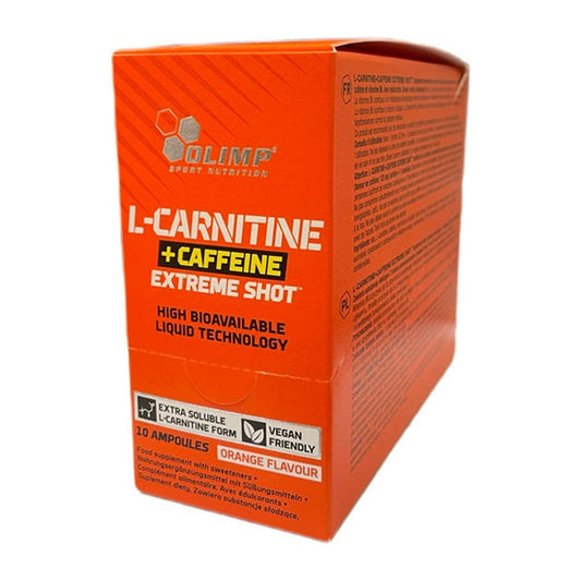 Olimp Nutrition L-Carnitine + Caffeine Extreme Shot, Orange - 10 x