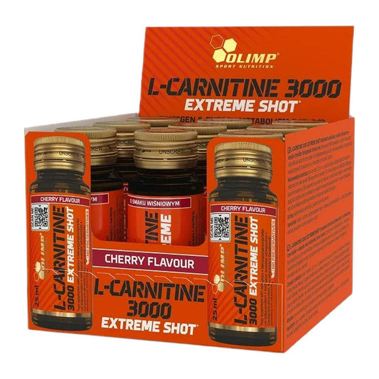 Olimp Nutrition L-Carnitine 3000 Extreme Shot, Cherry - 9 x 25 ml.