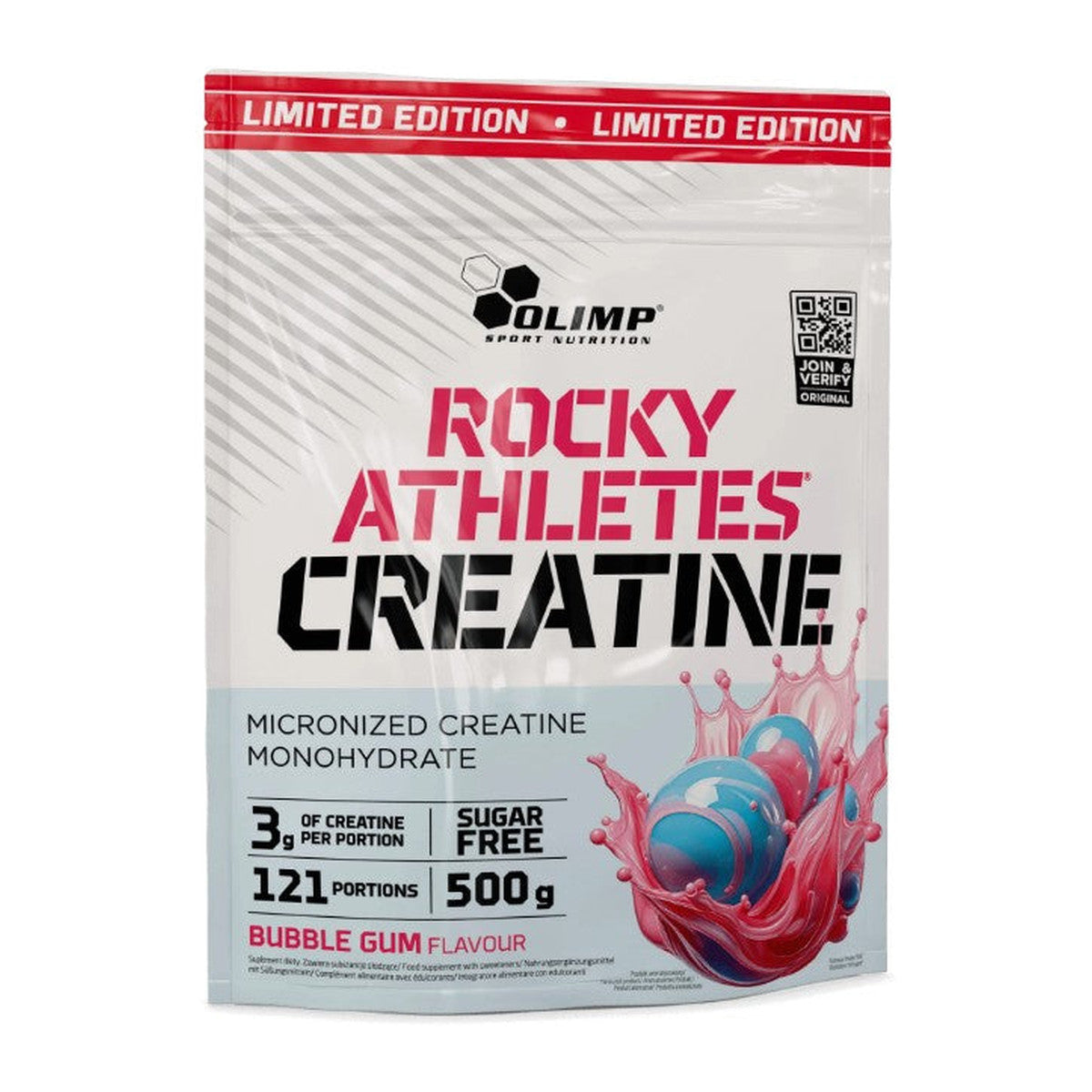 Olimp Nutrition Rocky Athletes Creatine, Bubble Gum - 500g