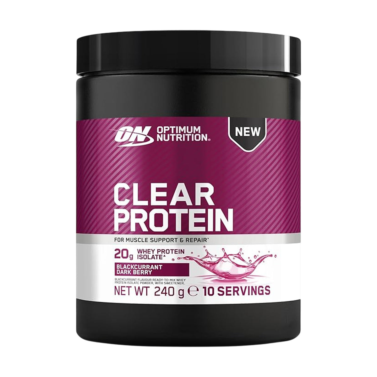 Optimum Nutrition Clear Whey Protein 240g - Blackcurrant Dark Berry