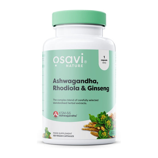 Osavi Ashwagandha + Rhodiola & Ginseng - 120 vegan caps