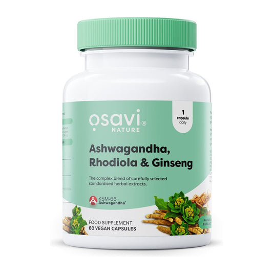 Osavi Ashwagandha + Rhodiola & Ginseng - 60 vegan caps