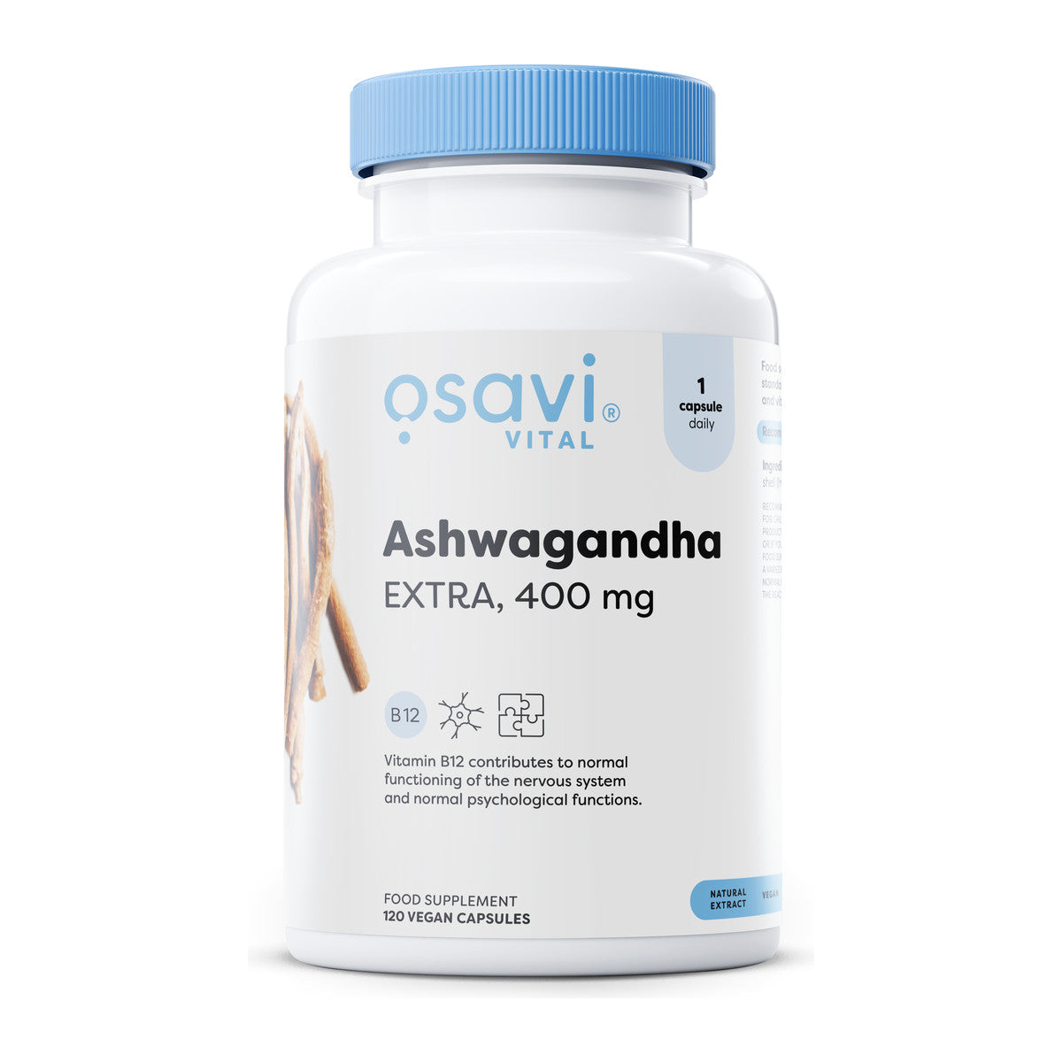 Osavi Ashwagandha Extra, 400mg - 120 vegan caps