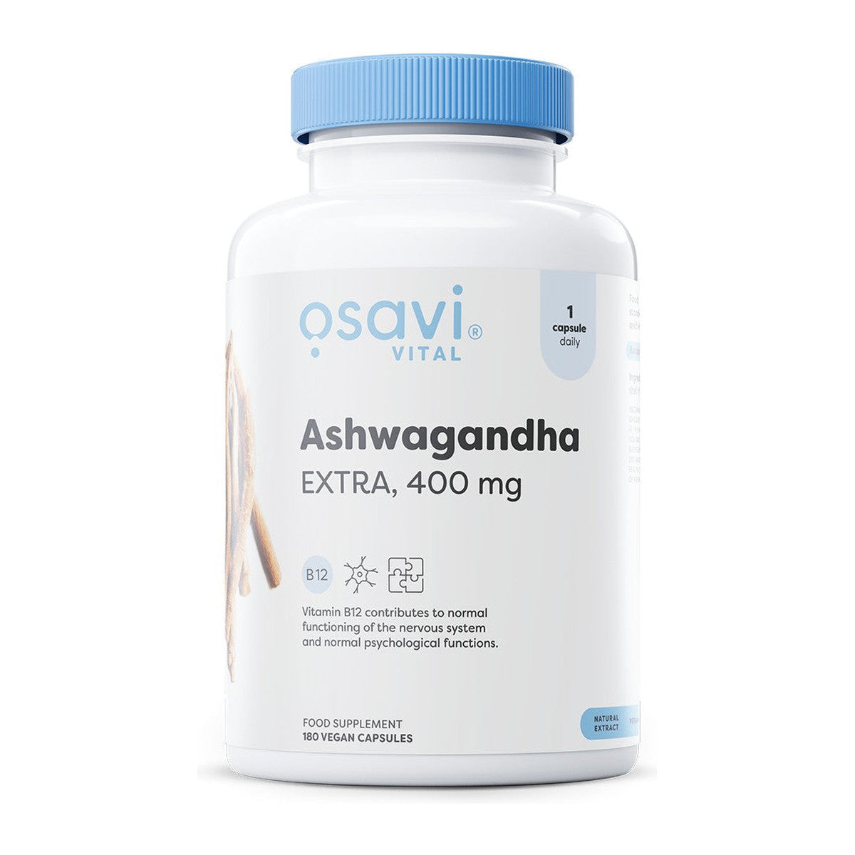 Osavi Ashwagandha Extra, 400mg - 180 vegan caps