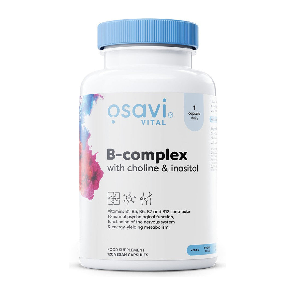 Osavi B-Complex with Choline & Inositol - 120 vegan caps