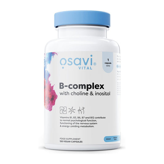 Osavi B-Complex with Choline & Inositol - 120 vegan caps