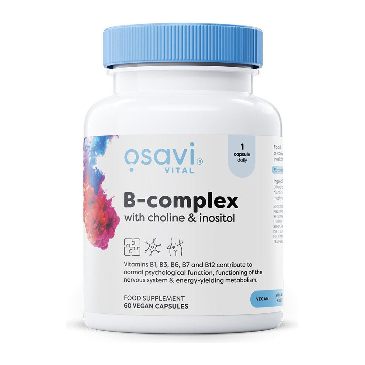 Osavi B-Complex with Choline & Inositol - 60 vegan caps