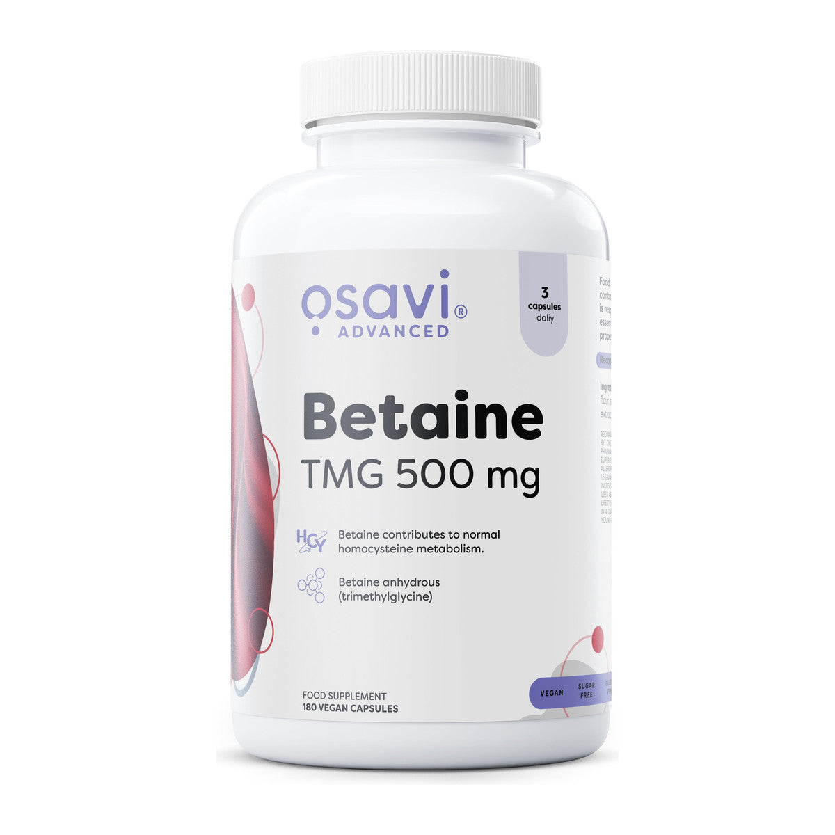 Osavi Betaine, TMG 500mg - 180 vegan caps
