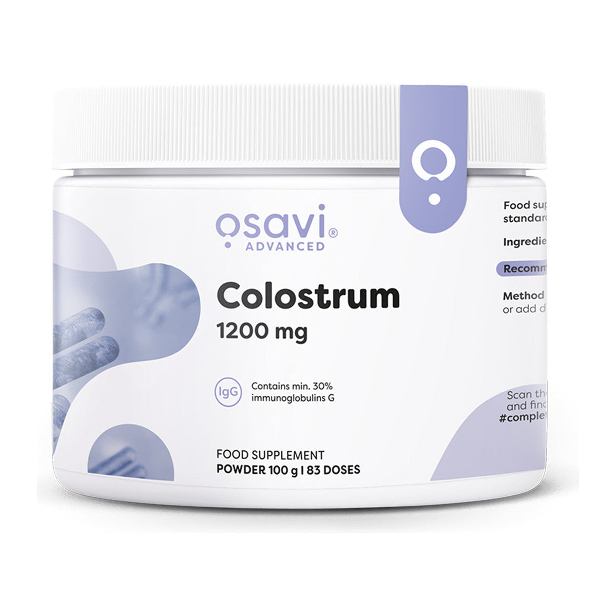 Osavi Colostrum Powder, 1200mg - 100g