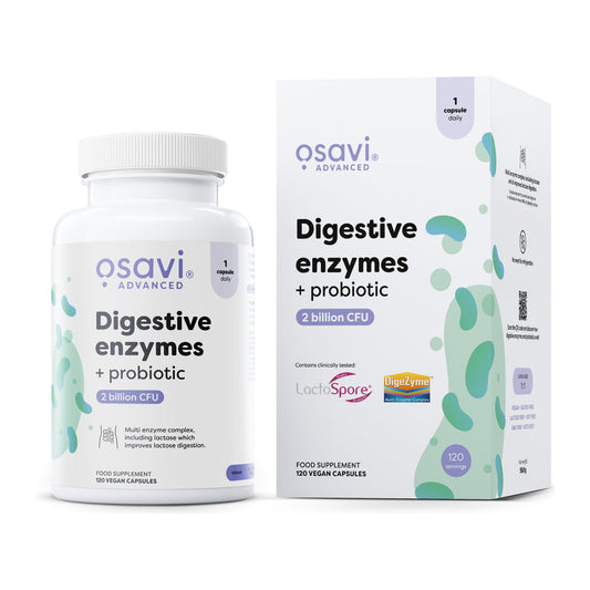 Osavi Digestive enzymes + probiotic - 120 vegan caps