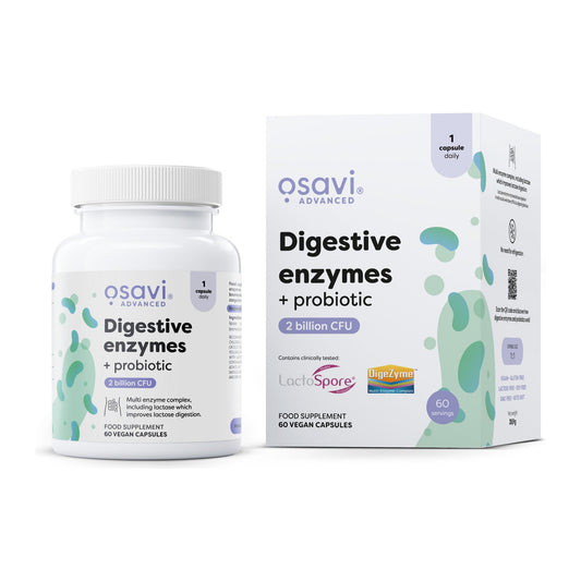 Osavi Digestive enzymes + probiotic - 60 vegan caps