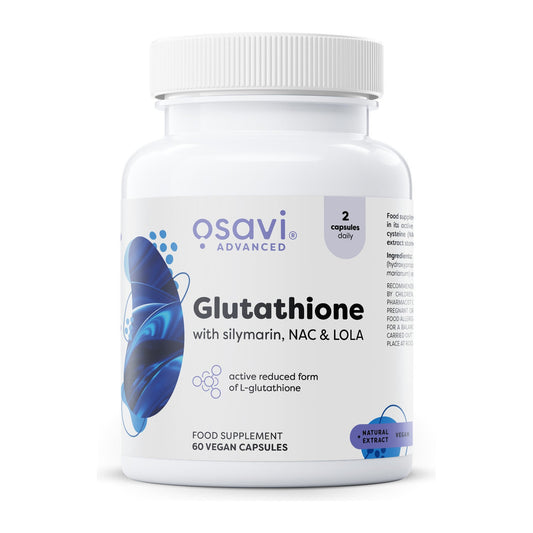 Osavi Glutathione with Silymarin, NAC & LOLA - 60 vegan caps