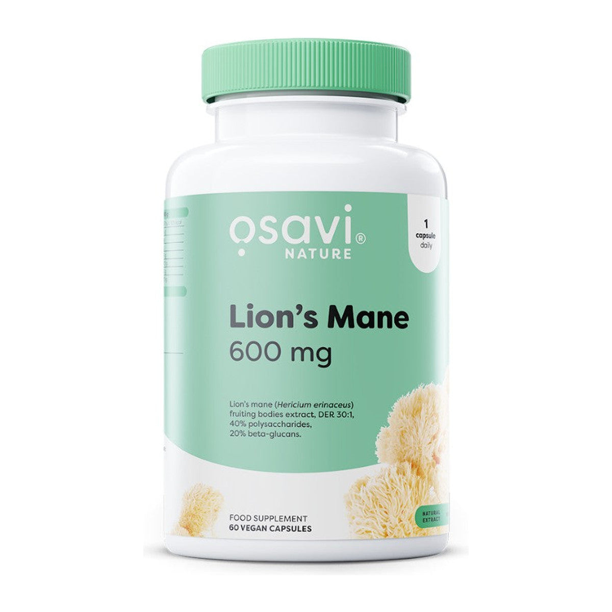 Osavi Lion's Mane, 600mg - 60 vegan caps