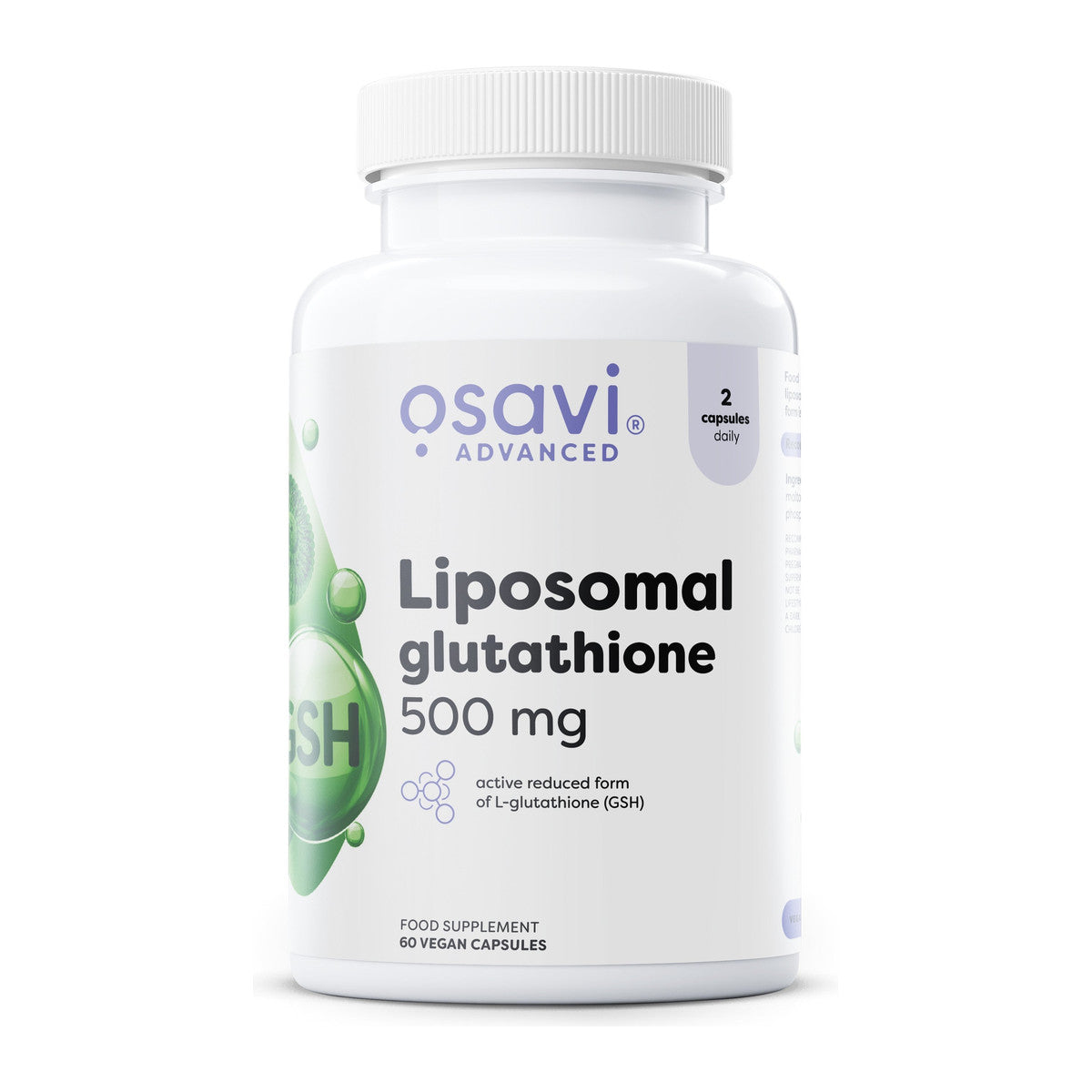 Osavi Liposomal Glutathione, 500 mg - 60 vegan caps