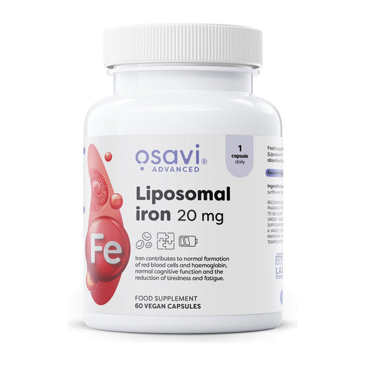 Osavi Liposomal Iron, 20mg - 60 vegan caps