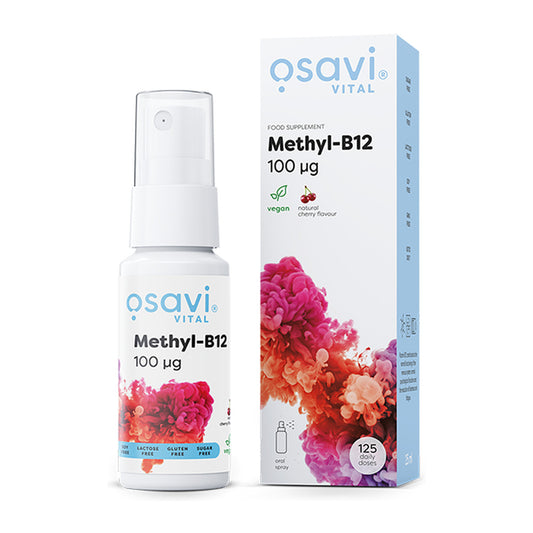 Osavi Methyl-B12 Oral Spray, 100mcg (Cherry) - 25 ml.