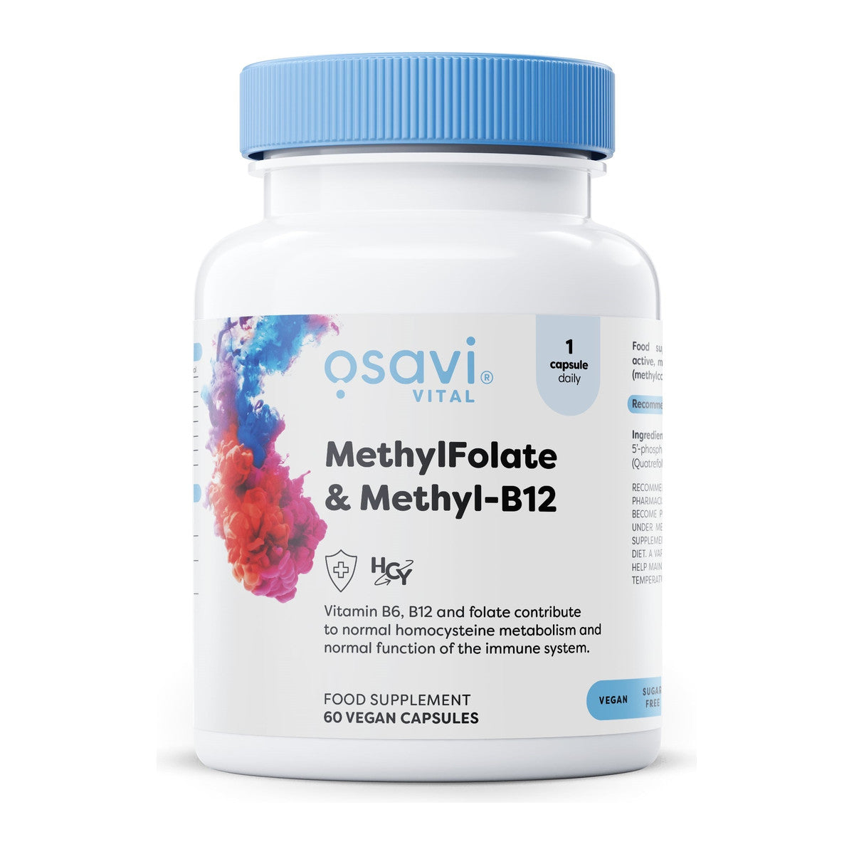 Osavi MethylFolate & Methyl-B12 - 60 vegan caps