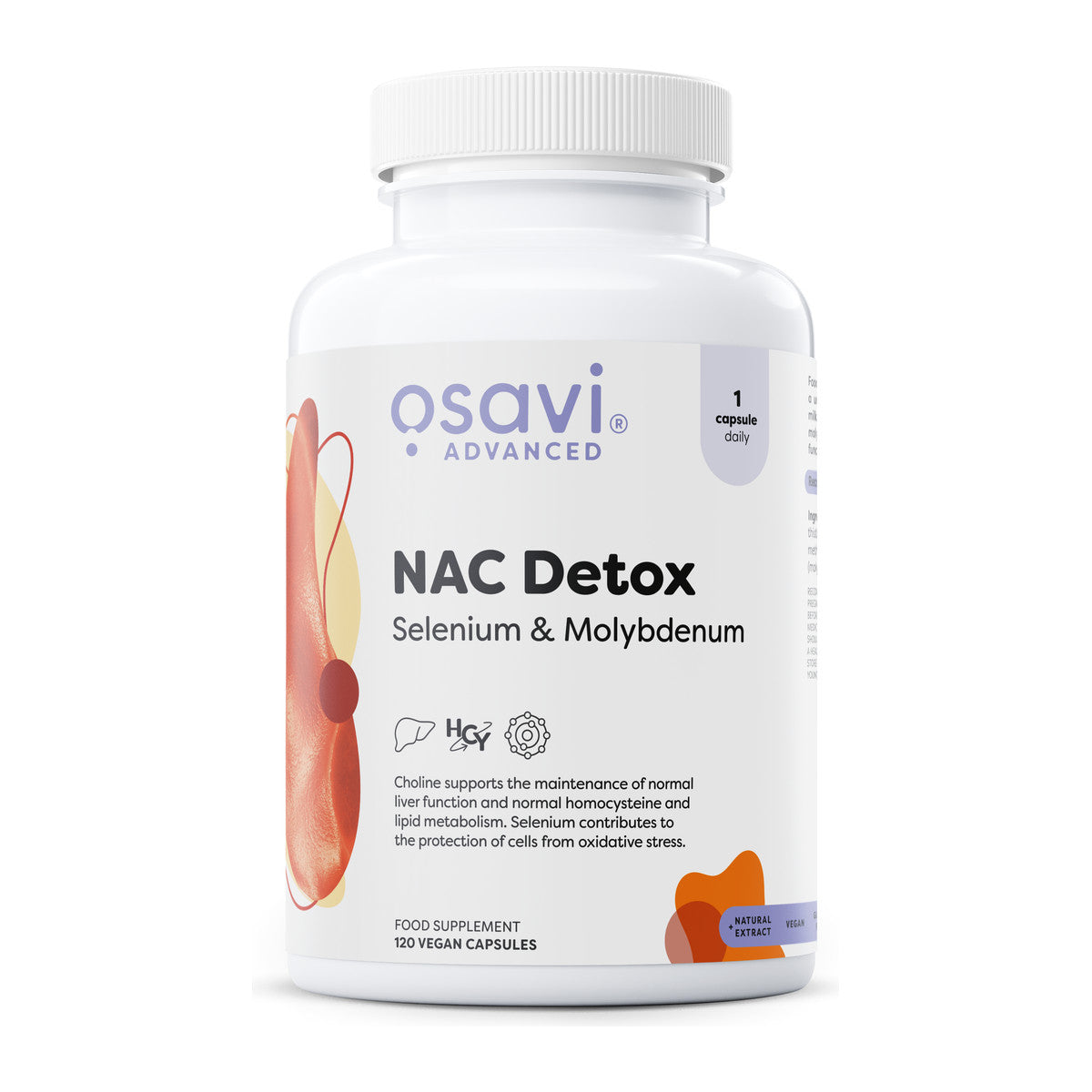 Osavi NAC Detox, Selenium & Molybdenum - 120 vegan caps