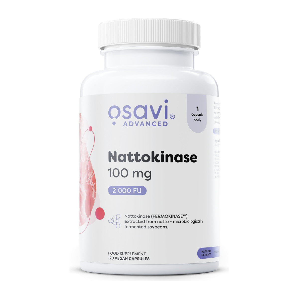 Osavi Nattokinase, 100mg - 120 vegan caps