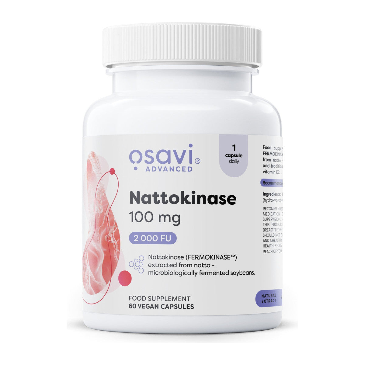 Osavi Nattokinase, 100mg - 60 vegan caps