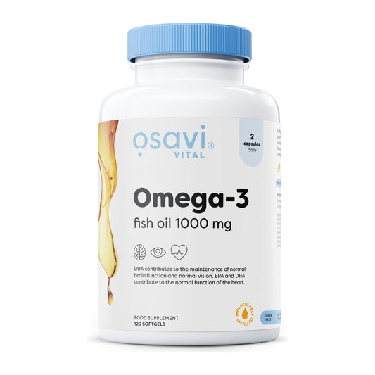 Osavi Omega-3 Fish Oil 1000mg 120 softgels bottle