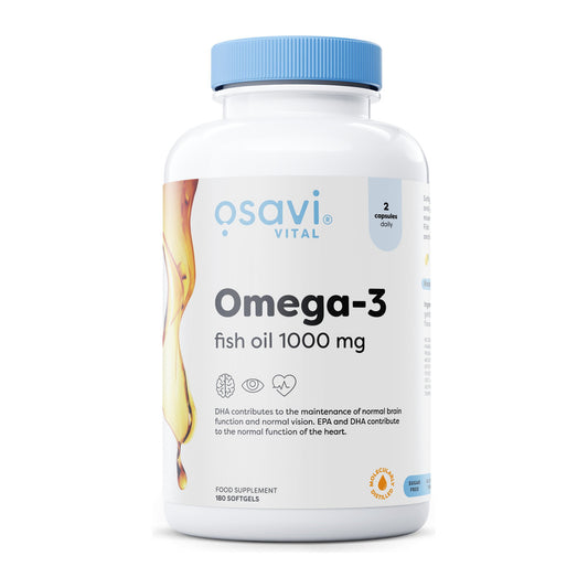 Osavi Omega-3 Fish Oil Molecularly Distilled, 1000mg (Lemon) - 180