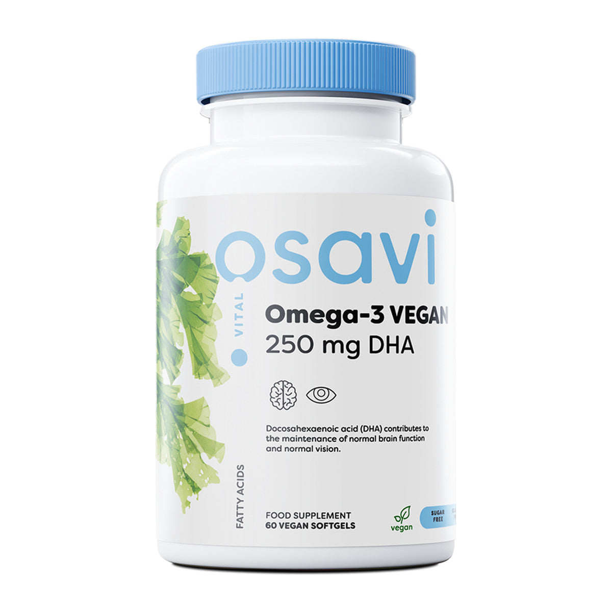 Osavi Omega-3 Vegan, 250mg DHA - 60 vegan softgels