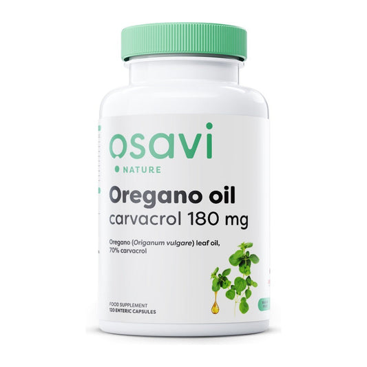 Osavi Oregano Oil Carvacrol, 180mg - 120 enteric caps
