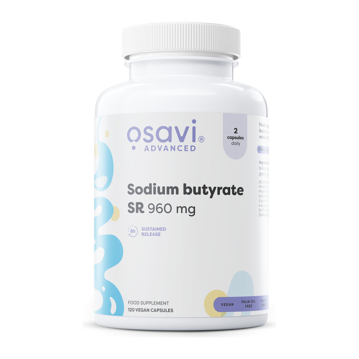 Osavi Sodium butyrate SR, 960mg - 120 vegan caps