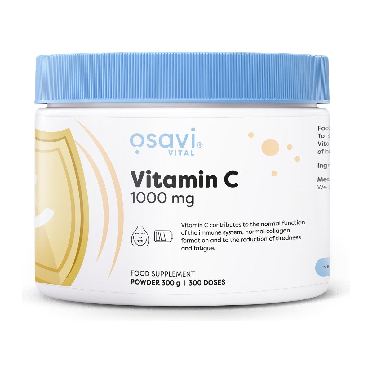 Osavi Vitamin C Powder, 1000mg - 300g