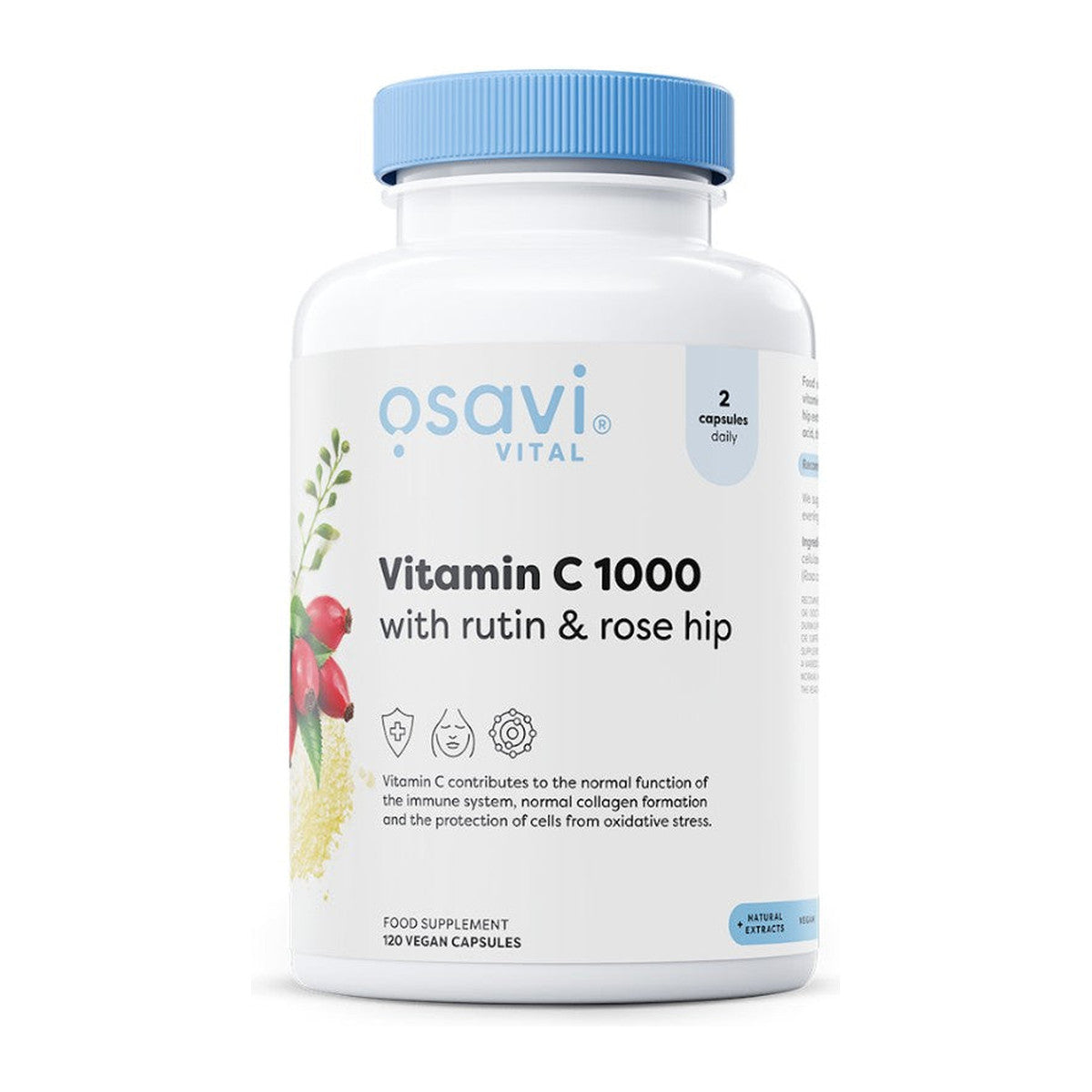 Osavi Vitamin C1000 with Rutin & Rose Hip - 120 vegan caps