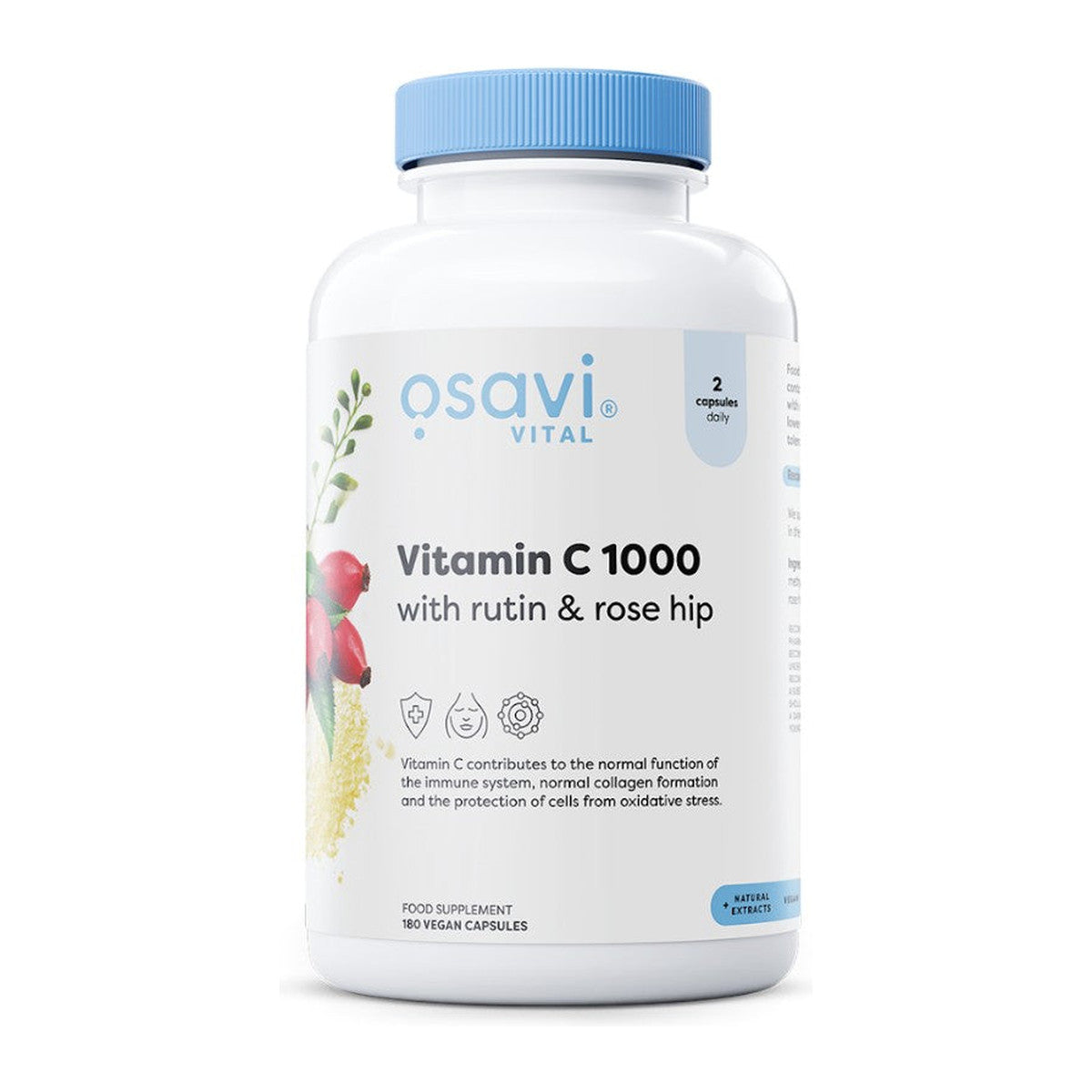 Osavi Vitamin C1000 with Rutin & Rose Hip - 180 vegan caps
