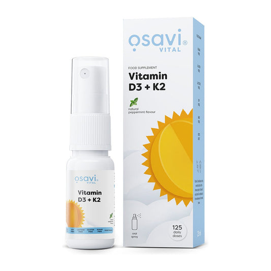 Osavi Vitamin D3 + K2 Oral Spray, Peppermint - 25 ml.