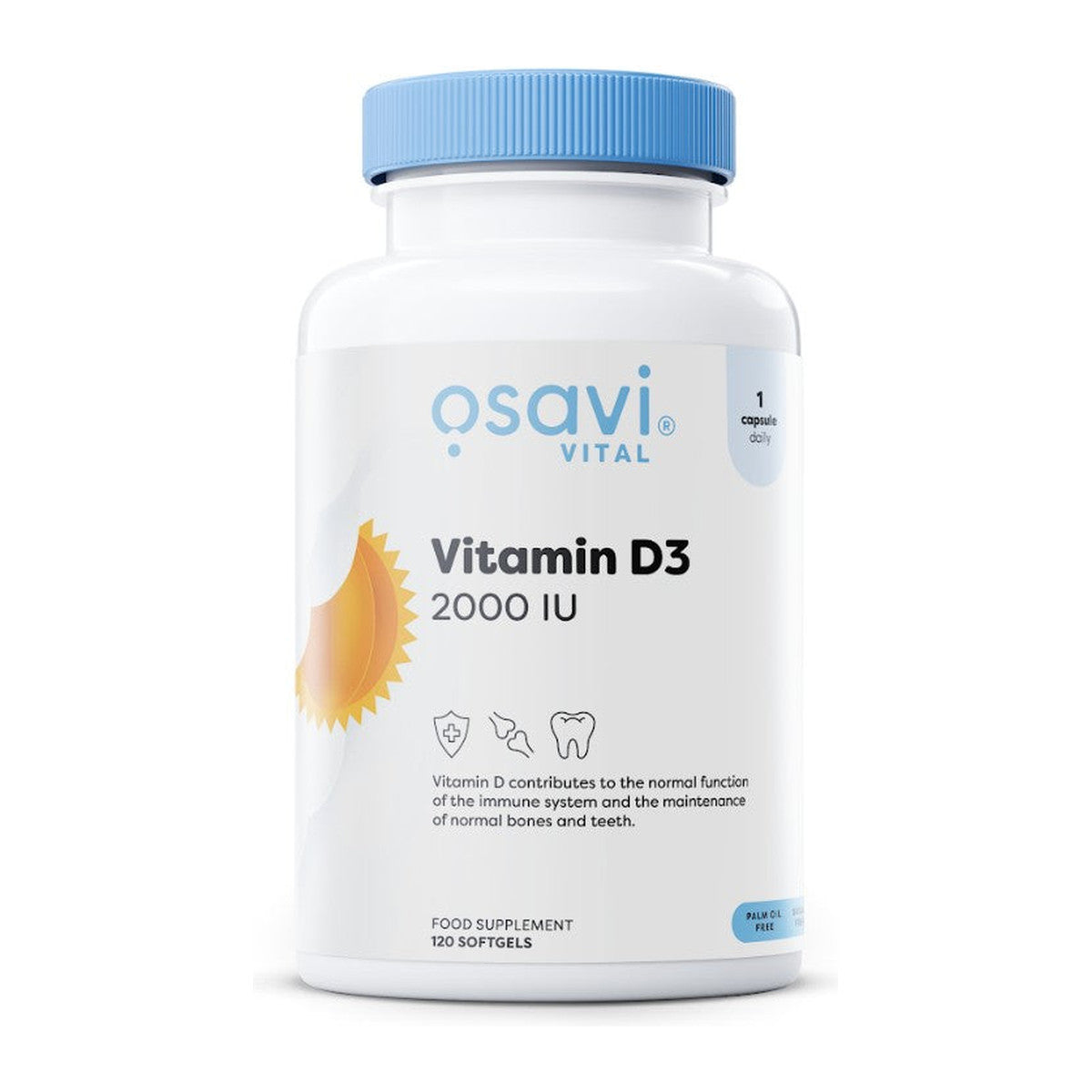 Osavi Vitamin D3, 2000IU - 120 softgels