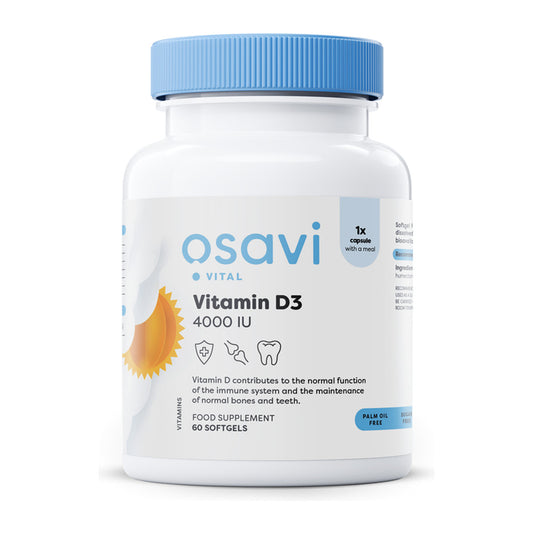 Osavi Vitamin D3, 4000IU - 60 softgels