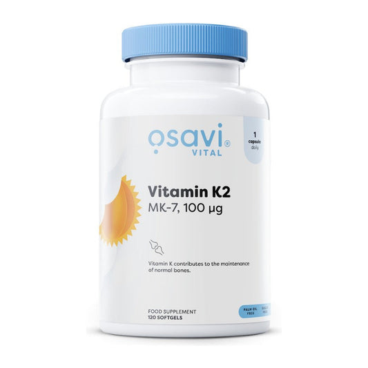 Osavi Vitamin K2 MK-7, 100mcg - 120 softgels