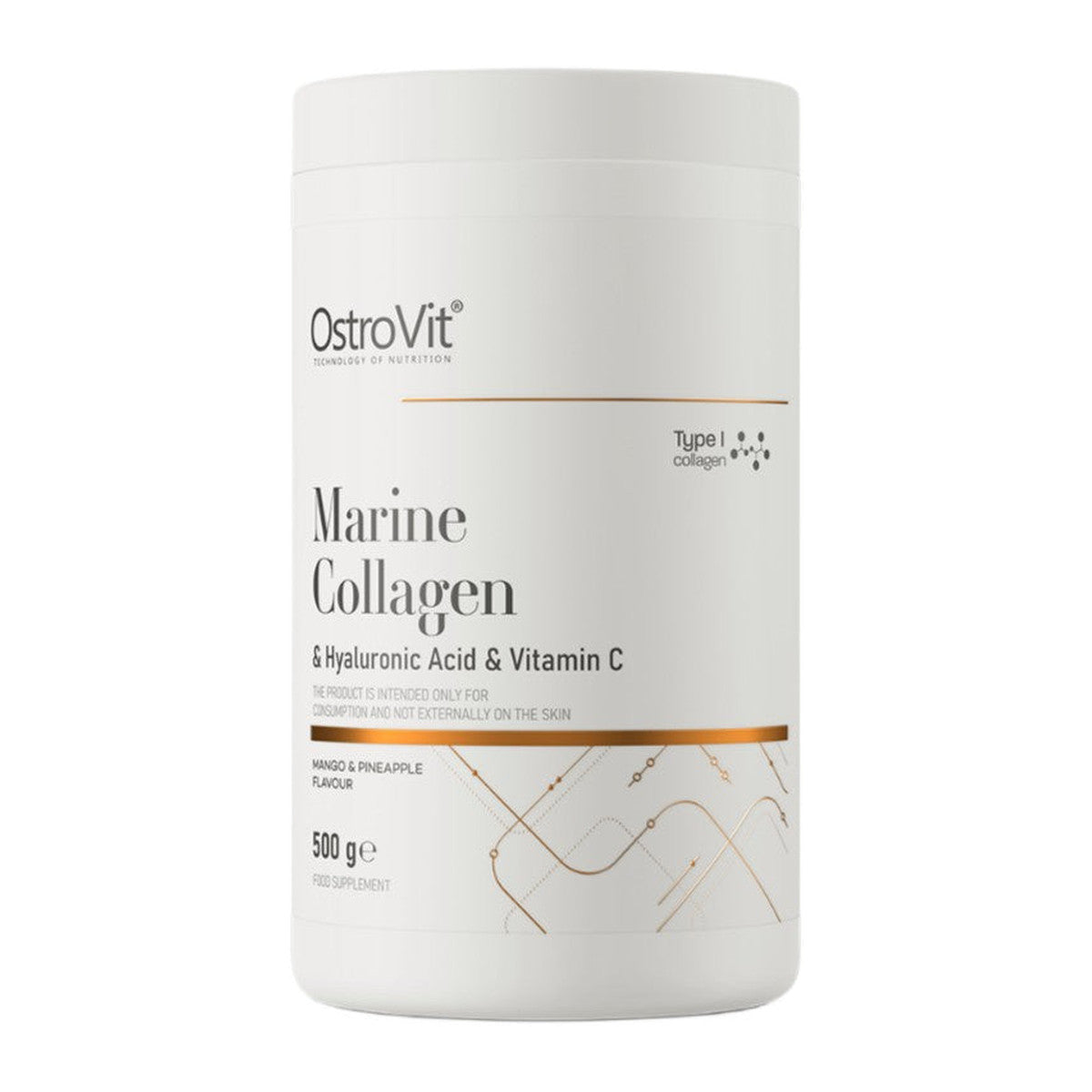 OstroVit Marine Collagen & Hyaluronic Acid & Vitamin C, Mango & Pi
