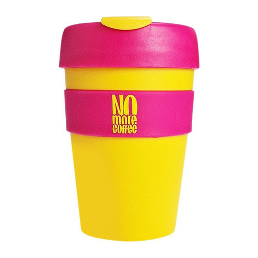 OstroVit No More Coffee Mug, Yellow-Pink - 340 ml.