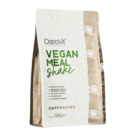 OstroVit Vegan Meal Shake, Cappuccino - 1000g