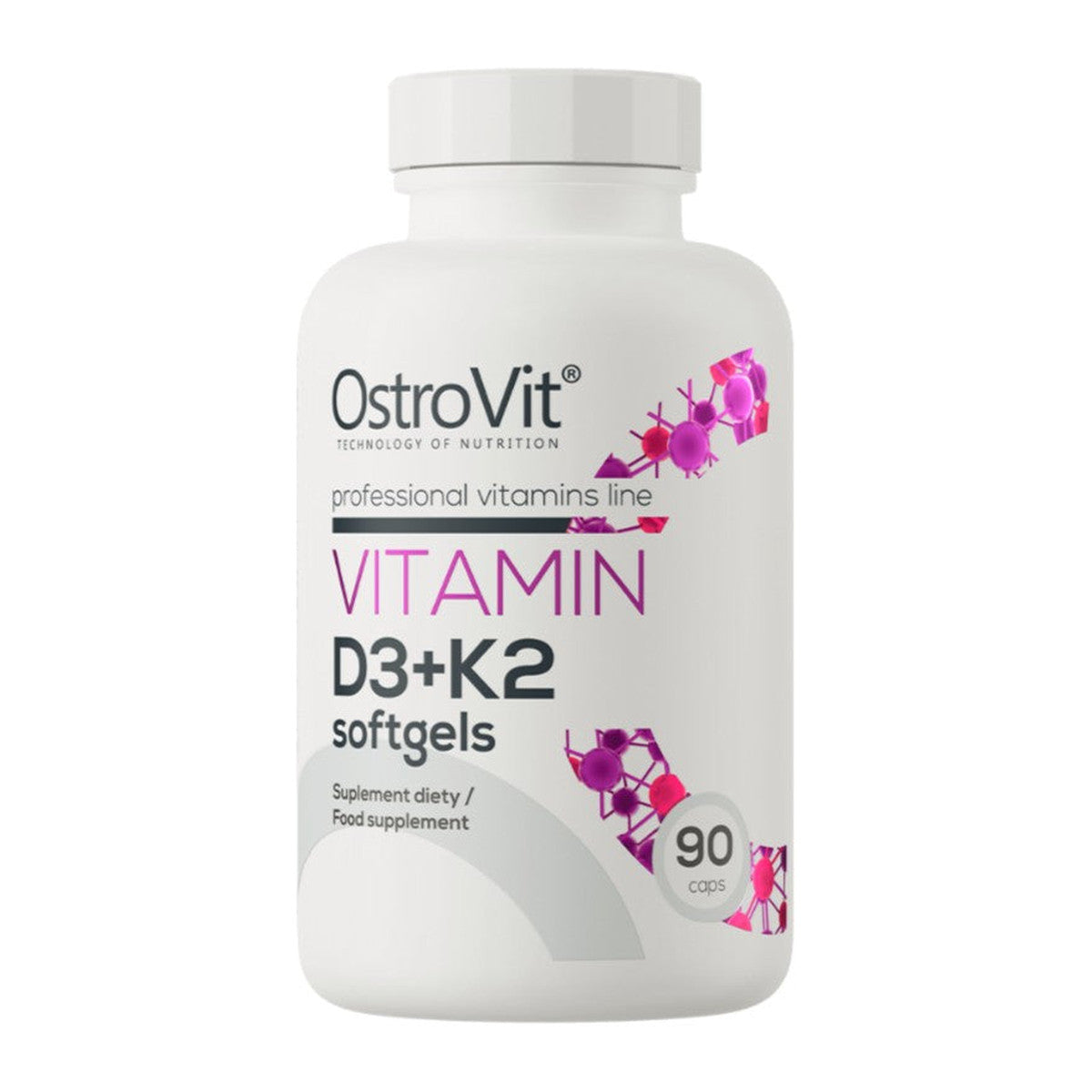 OstroVit Vitamin D3 + K2 - 90 softgels