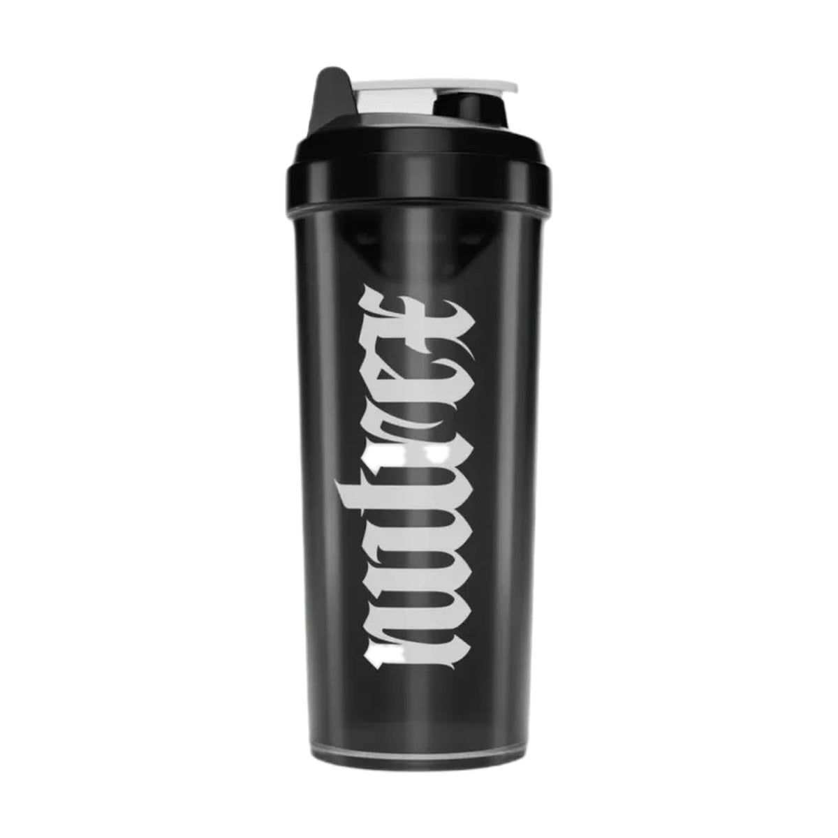 Nutrex Gothic Logo Shaker, Black with White Lid - 700 ml.