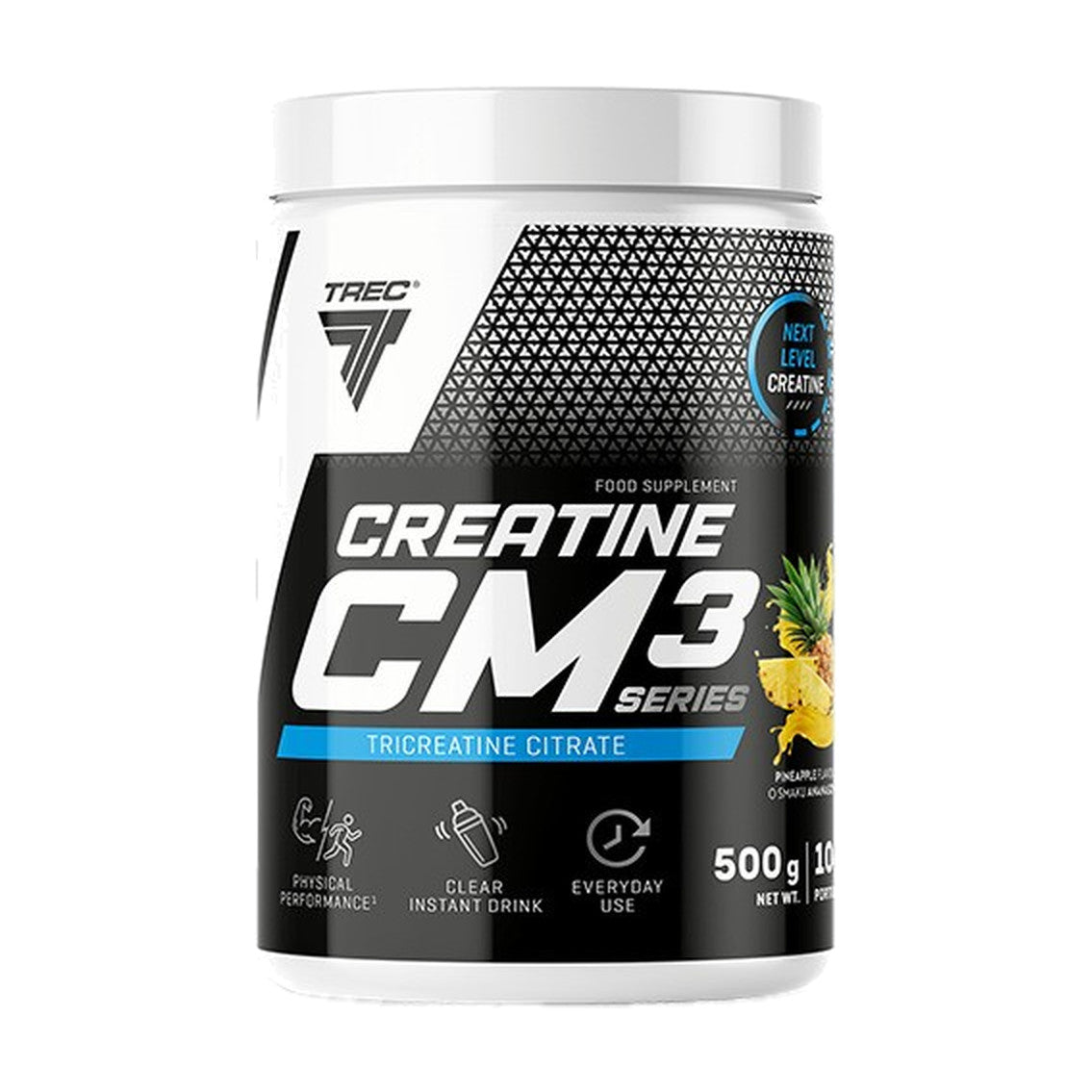Trec Nutrition Creatine CM3 Series Tricreatine Citrate, Pineapple - 500 grams