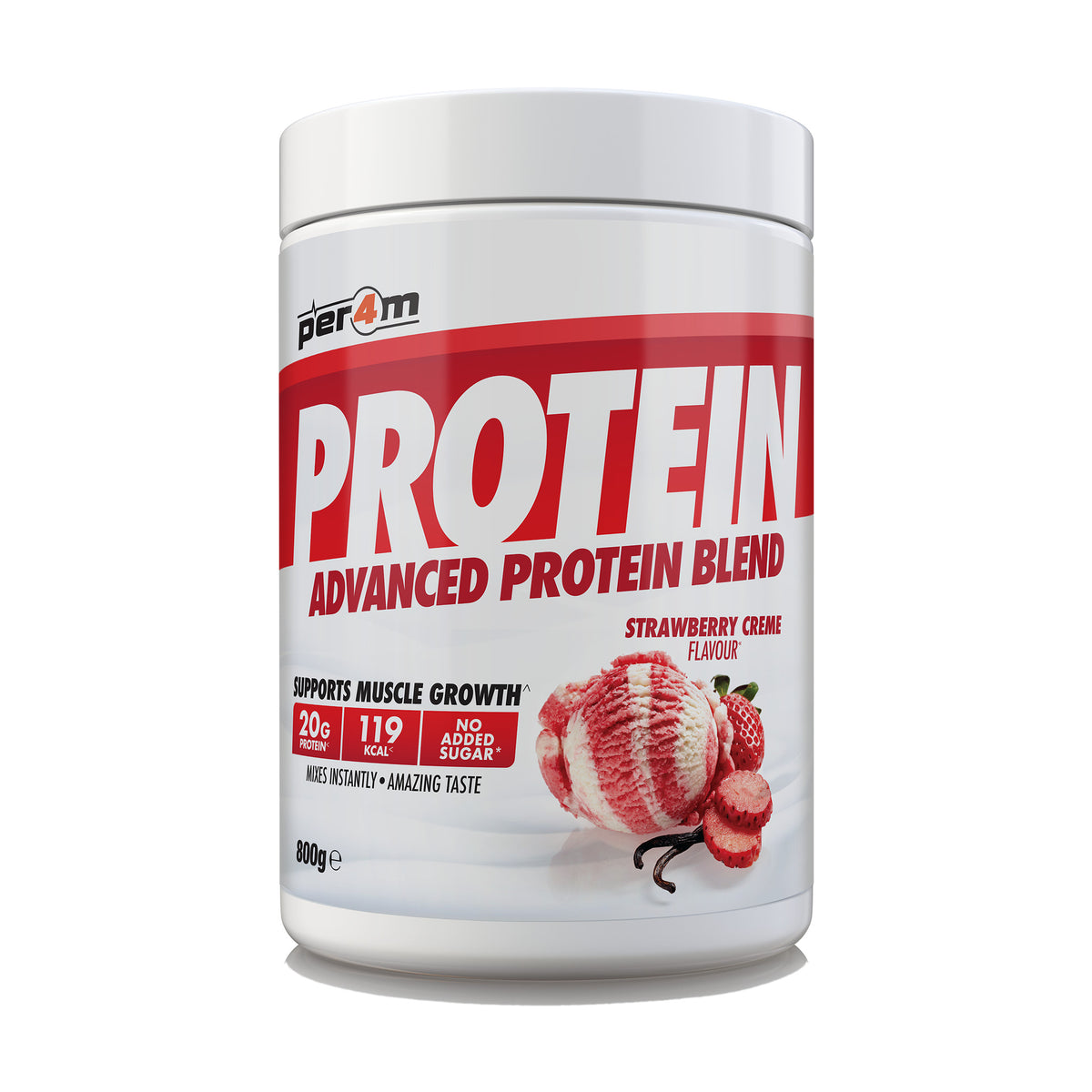 Per4m Advanced Protein, Strawberry Crème - 800g